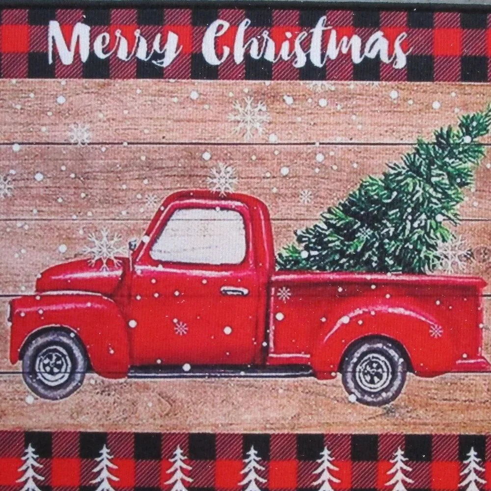 holiday floor mat